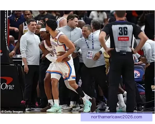 雷霆奇才爆发大规模冲突四人被逐米切尔出面调解局势